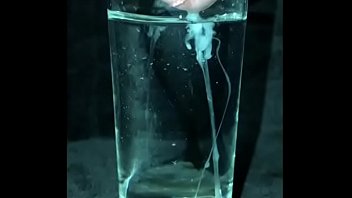 Cumshot in a Glass of Water